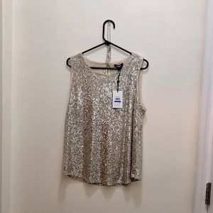 beautiful sequin blouse.
